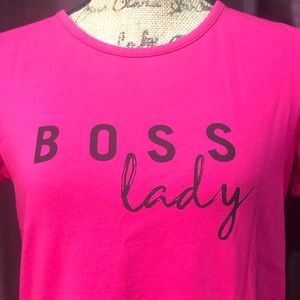 Pink Boss Lady T-shirt Avon Size Small